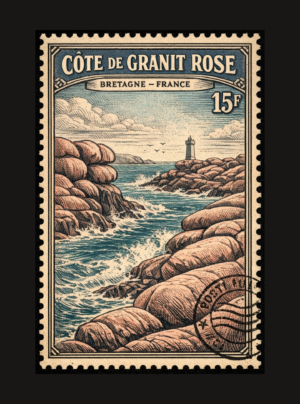 Côte de Granit Rose : Collection Bretagne Vintage | Édition Numérique
